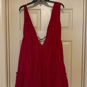 SHEIN Red Sleeveless Dress